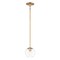 Maxim Lighting Branch 1-Light 7" Wide Natural Aged Brass Pendant Light 98410CLNAB - alternate 1